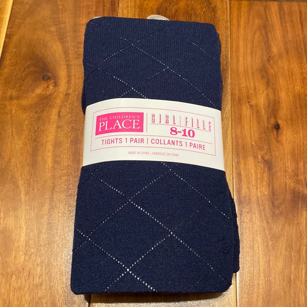New Girl’s Size 8-10 Navy Children’s Place Tights